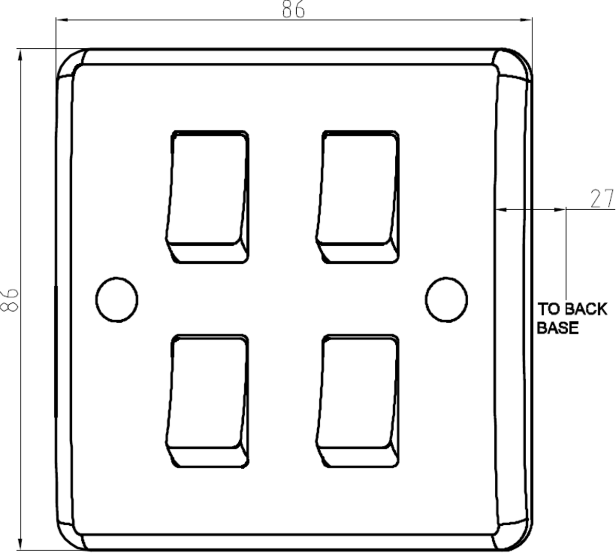 Knightsbridge 10AX 4G 2-way Switch Image