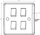 Knightsbridge 10AX 4G 2-way Switch Image