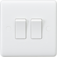 Knightsbridge Curved Edge 10AX 2G 2-Way Switch