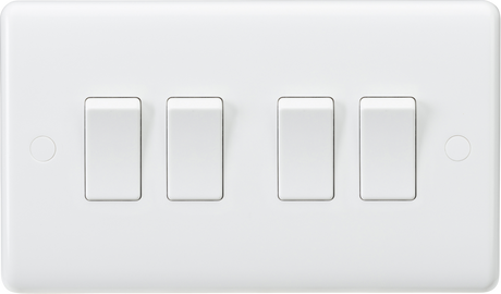 Knightsbridge Curved Edge 10AX 4G 2-Way Switch