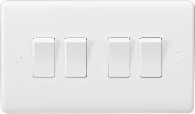 Knightsbridge Curved Edge 10AX 4G 2-Way Switch