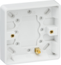 Knightsbridge Single 16mm Pattress Box with Earth Terminal - CU1300