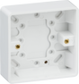 Knightsbridge Curved Edge Single 25mm Pattress Box - White