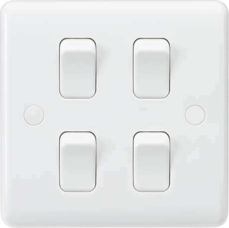 Knightsbridge 10AX 4G 2-way Switch - Anti-Microbial, On Single Plate
