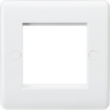Knightsbridge 2G Modular Faceplate - White