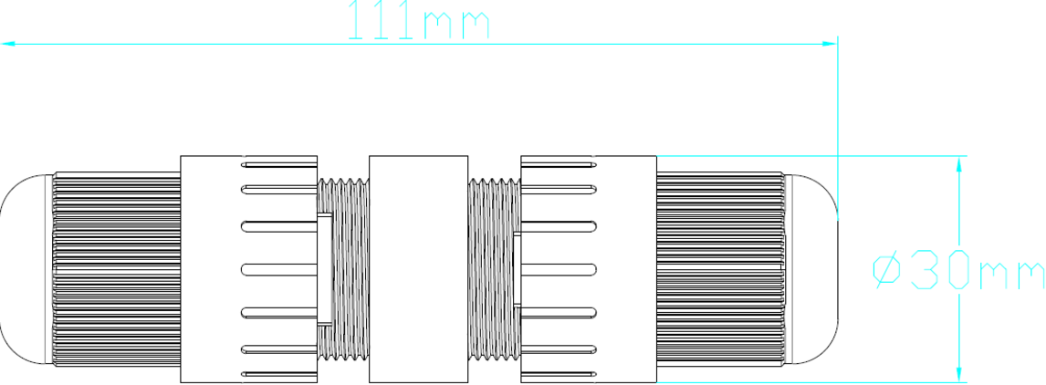 Alternate view of the DALI Control Module for the POTHB range