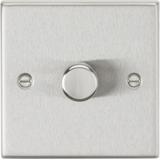 1G 2-way 10-200W Intelligent Dimmer - Brushed Chrome