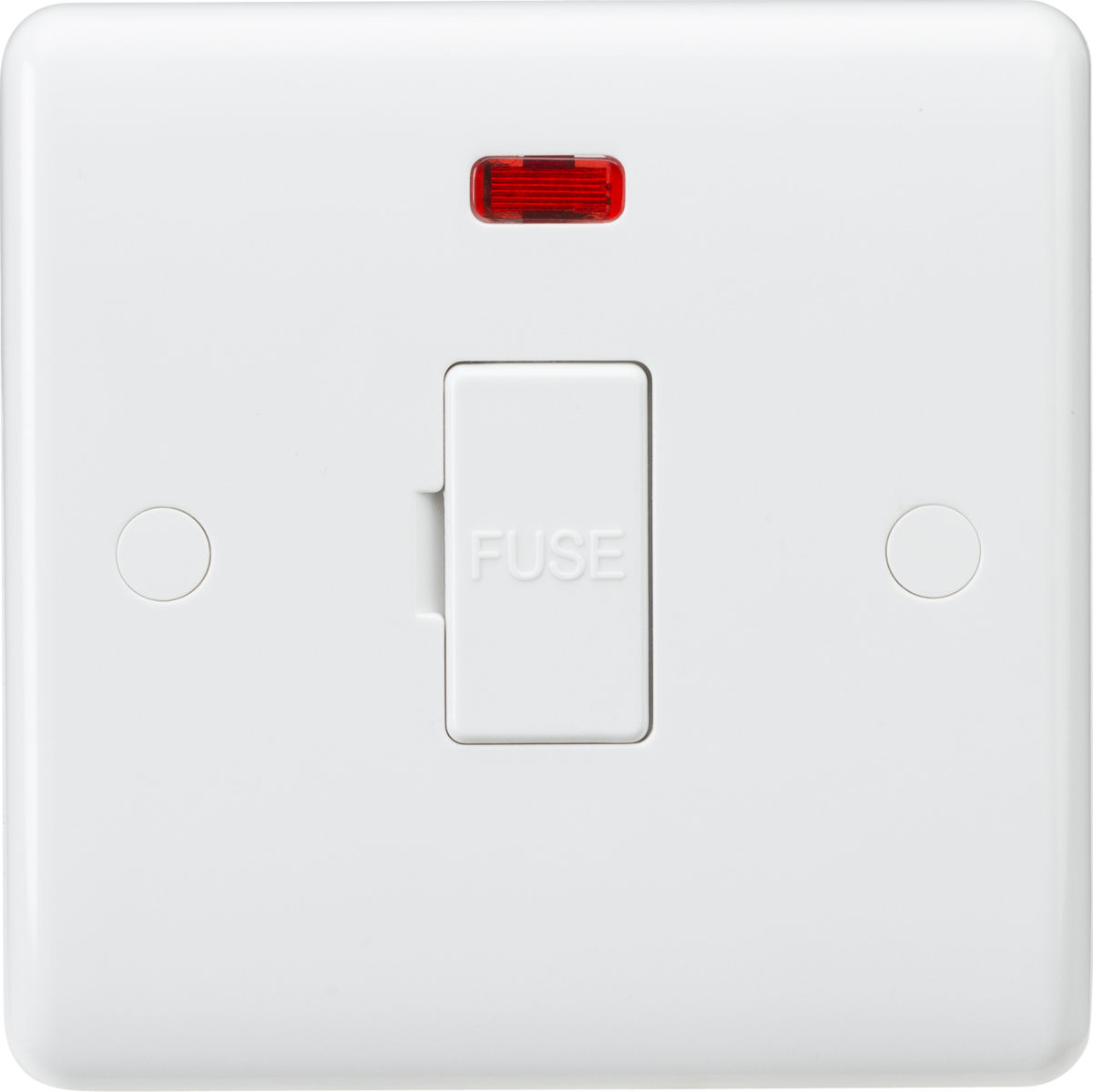 13A Fused Spur Unit with Neon and Flex Outlet - White