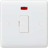 13A Fused Spur Unit with Neon and Flex Outlet - White