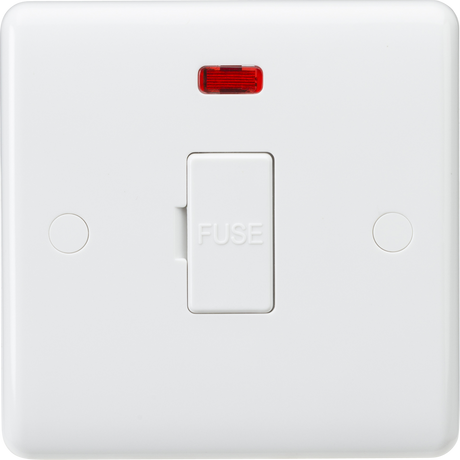13A Fused Spur Unit with Neon and Flex Outlet - White