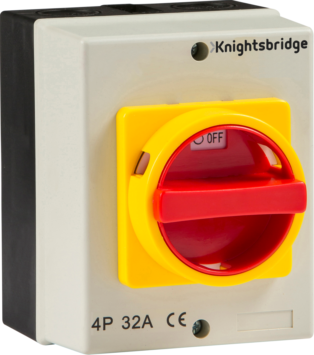 IP65 32A Rotary Isolator 4P AC (230V-415V) by ML Accessories