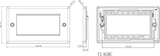 4G Modular Faceplate - Matt Black Display Image