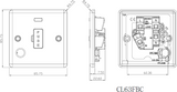 13A Switched Fused Spur Unit - Matt Black Overview