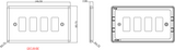Knightsbridge 4G Grid Faceplate side view