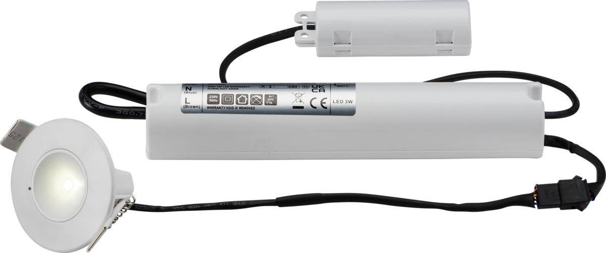 230V IP20 3.5W LED Emergency Downlight - EMPOWER4W