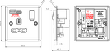 Secondary Image of 13A 1G SP Switched Socket - Matt Black