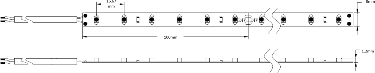 Knightsbridge 24V LED Flex Cool White 4000K Detail