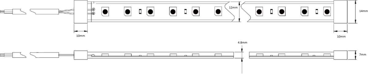 Knightsbridge 24V IP67 LED Flex Adjustable CCT flexible strip light