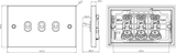 10AX 3G 2-way Toggle Switch - Antique Brass