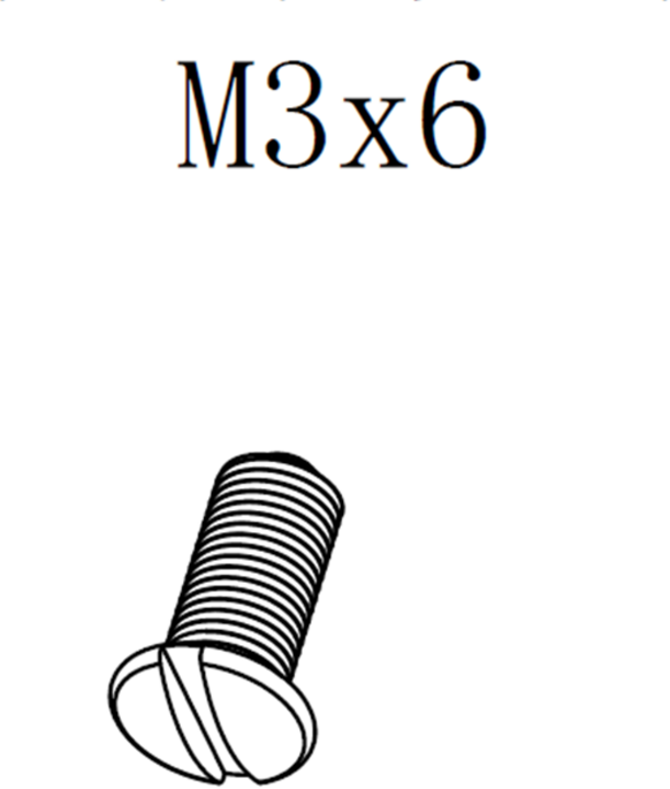 M3 x 6mm Nickel Plated Grid Faceplate Screw