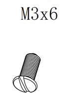 M3 x 6mm Nickel Plated Grid Faceplate Screw