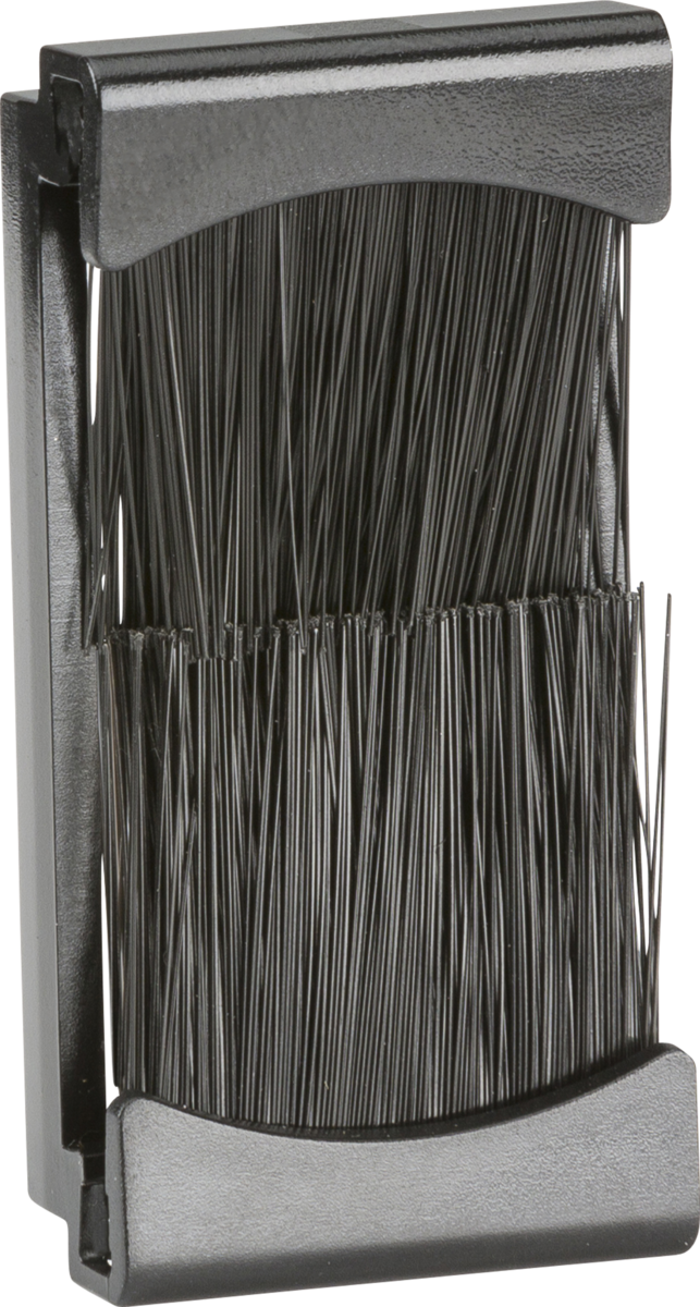 Brush Module 25 x 50mm - Black - Ideal for cable management