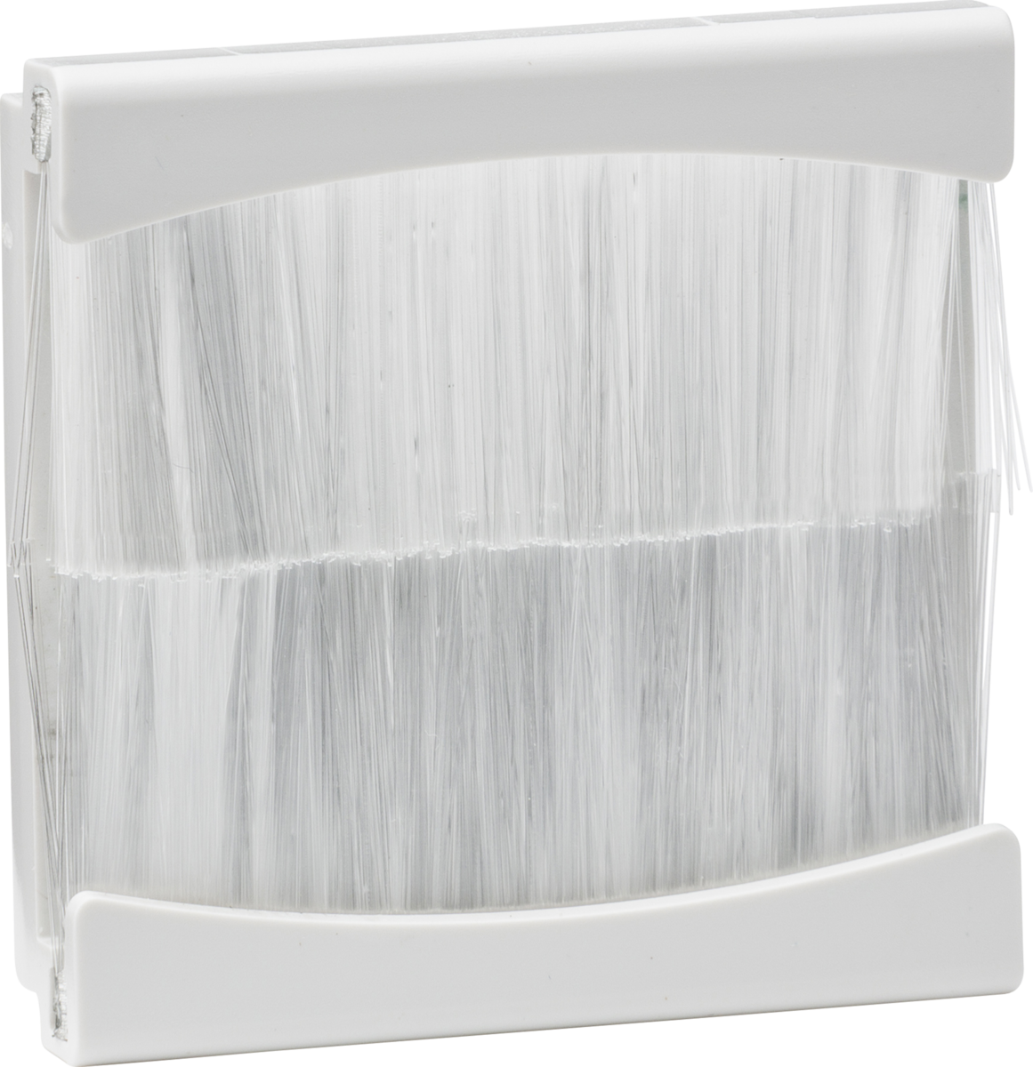 Brush Module 50 x 50mm - White, Knightsbridge Euro-Module Design