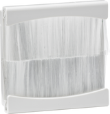 Brush Module 50 x 50mm - White, Knightsbridge Euro-Module Design