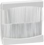 Brush Module 50 x 50mm - White, Knightsbridge Euro-Module Design
