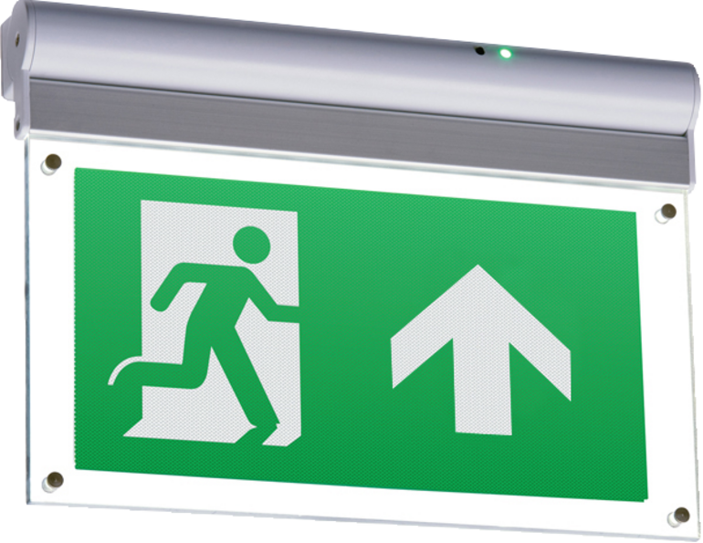 230V 4W LED Self-Test Exit Sign - Emergency Lighting