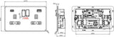 ML Accessories Dual USB Switched Socket