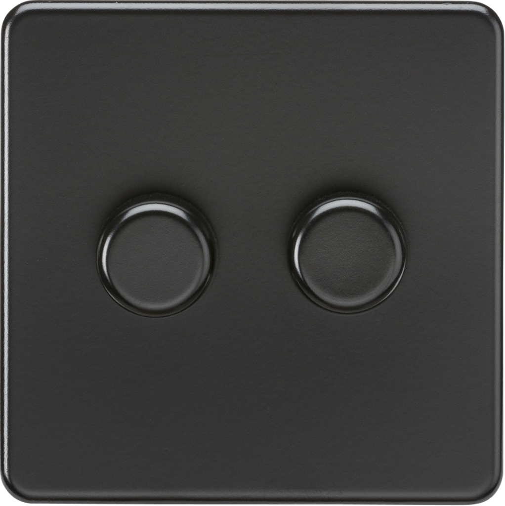 2G 2-Way Intelligent Dimmer - Matt Black