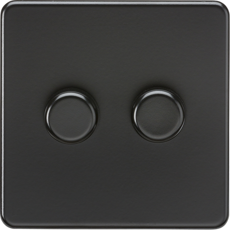 2G 2-Way Intelligent Dimmer - Matt Black