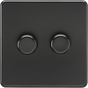 2G 2-Way Intelligent Dimmer - Matt Black