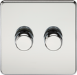 2G 2-Way Intelligent Dimmer - Polished Chrome