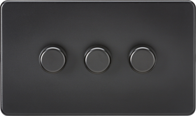 3G 2-Way Intelligent Dimmer - Matt Black by ML Accessories
