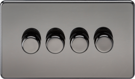 4G 2-way 10-200W Intelligent Dimmer - Black Nickel