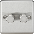 2G 2-way 10-200W Intelligent Dimmer - Brushed Chrome
