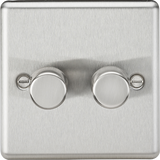 2G 2-way 10-200W Intelligent Dimmer - Brushed Chrome