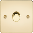 1 Gang 2-way Intelligent Dimmer - Polished Brass