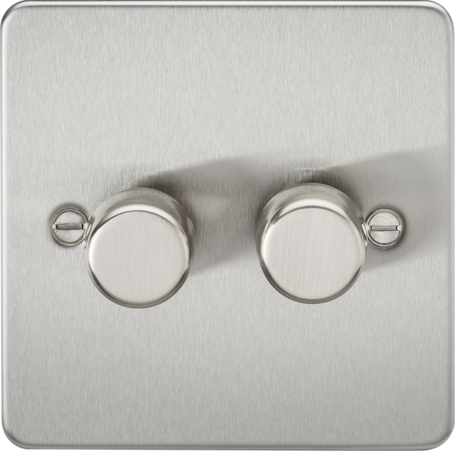 Brushed Chrome Intelligent Dimmer 10-200W, Model FP2192BC