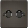 Gunmetal 2G 2-Way Intelligent Dimmer by ML Accessories