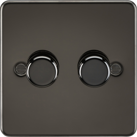 Gunmetal 2G 2-Way Intelligent Dimmer by ML Accessories