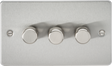 3G 2-way 10-200W Intelligent Dimmer in Brushed Chrome