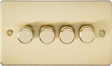 4G 2-way Intelligent Dimmer in Brushed Brass Finish