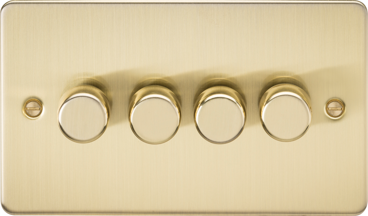 4G 2-way Intelligent Dimmer in Brushed Brass Finish