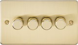 4G 2-way Intelligent Dimmer in Brushed Brass Finish