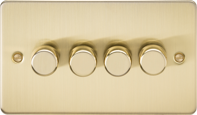 4G 2-way Intelligent Dimmer in Brushed Brass Finish