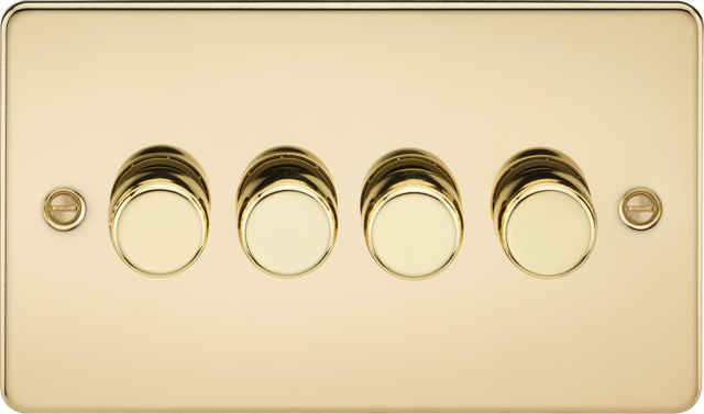 4G 2-way 10-200W Intelligent Dimmer - Polished Brass