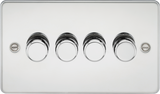 4G Intelligent Dimmer 10-200W (5-150W LED) - Polished Chrome